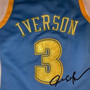 Iverson 3 Denver nuggets bag/drawstring backpack